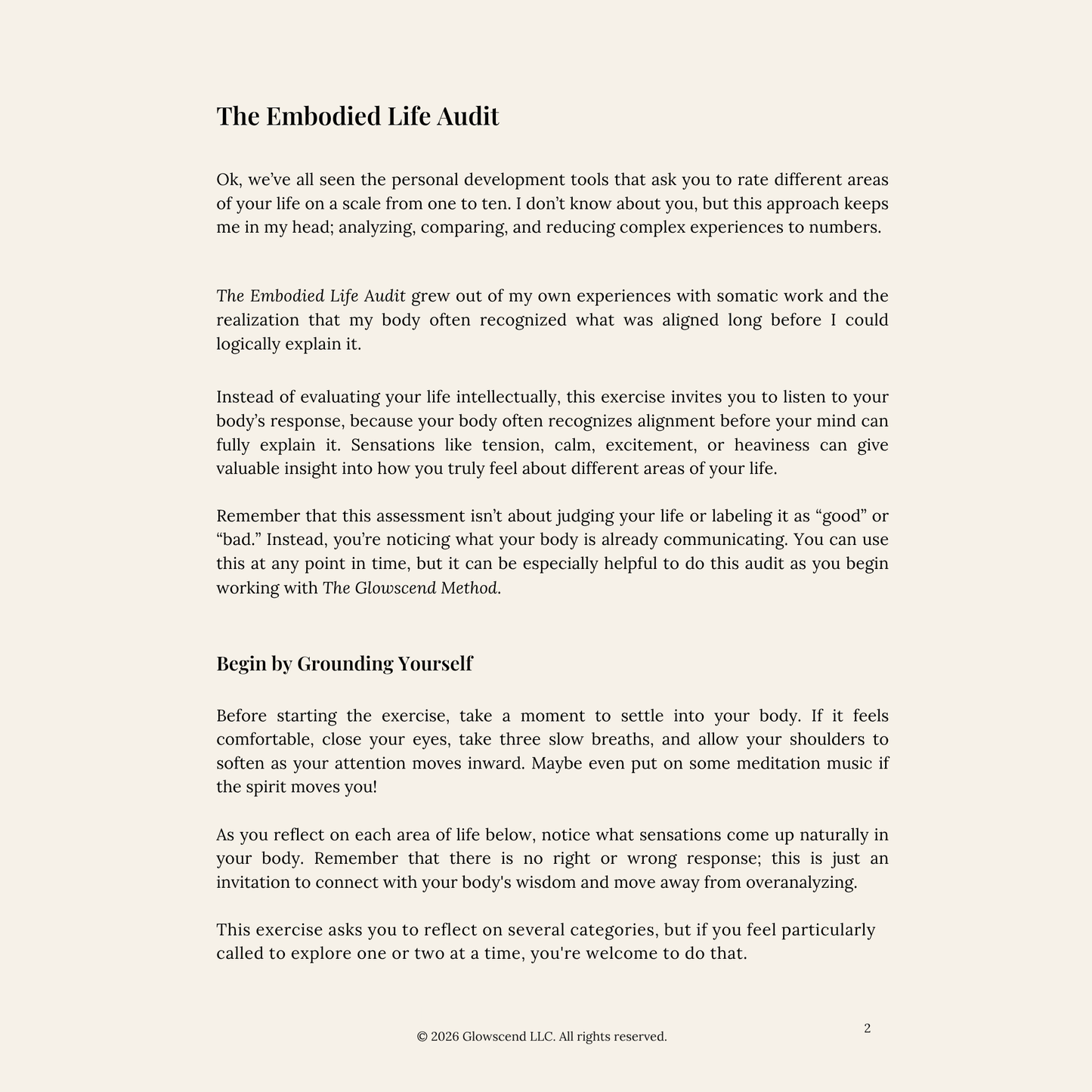 The Glowscend Method: A Practical Guide to Manifestation